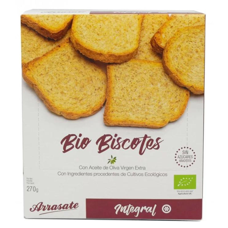 Βιολογικές Φρυγανιές Ολικής Άλεσης 270g Arrasate